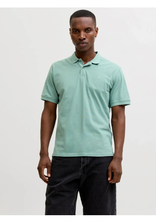 Ανδρική Μπλούζα Polo Jack & Jones JJEBasic Polo SS Noos 12136516 Mineral Blue