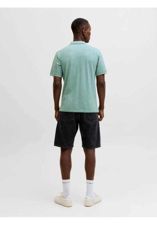 Ανδρική Μπλούζα Polo Jack & Jones JJEBasic Polo SS Noos 12136516 Mineral Blue