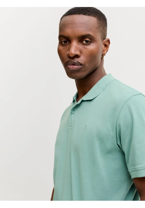 Ανδρική Μπλούζα Polo Jack & Jones JJEBasic Polo SS Noos 12136516 Mineral Blue