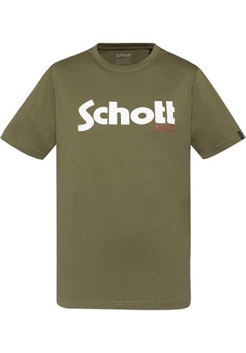 Ανδρικά T-Shirt Schott N.Y.K. TSPKLogo TSS2606 Khaki-Bordeaux