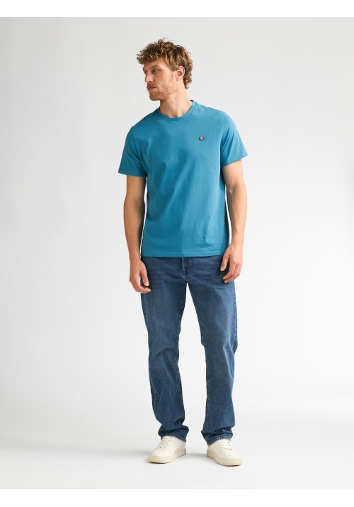 Ανδρικό T-Shirt Petrol M-Ros-TSR002 5204 Μπλε
