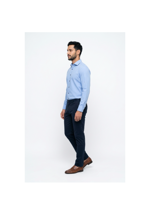 Ανδρικό Πουκάμισο Boston 9502-455.5 Γαλάζιο