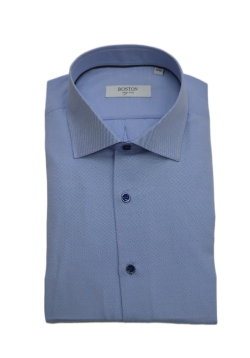 Ανδρικό Πουκάμισο Boston 9502-455.5 Γαλάζιο