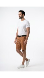 Ανδρική Βερμούδα Cargo Petrol M-1060-SHO500-2122 Πορτοκαλί