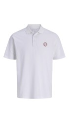 Ανδρική Μπλούζα Polo Jack & Jones JJalliance Polo SS LN 12288108 Bright White