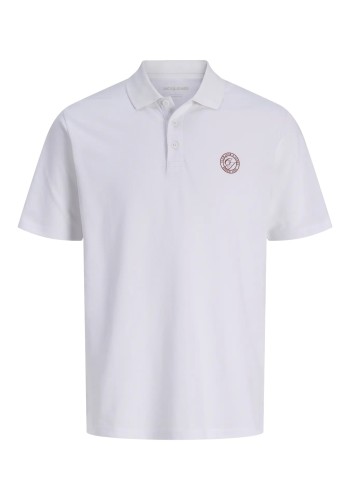 Ανδρική Μπλούζα Polo Jack & Jones JJalliance Polo SS LN 12288108 Bright White