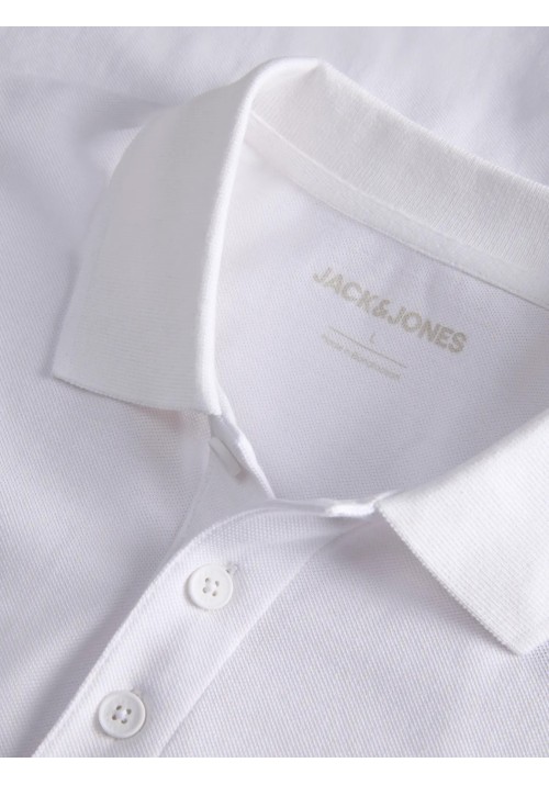 Ανδρική Μπλούζα Polo Jack & Jones JJalliance Polo SS LN 12288108 Bright White