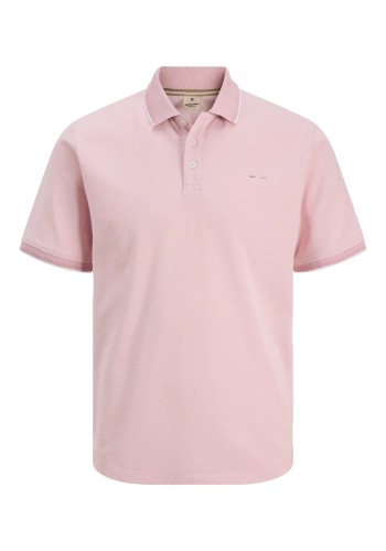 Ανδρική Μπλούζα Polo Jack & Jones JPRblualves SS Polo SN 12274681 Pink Nectar Melange