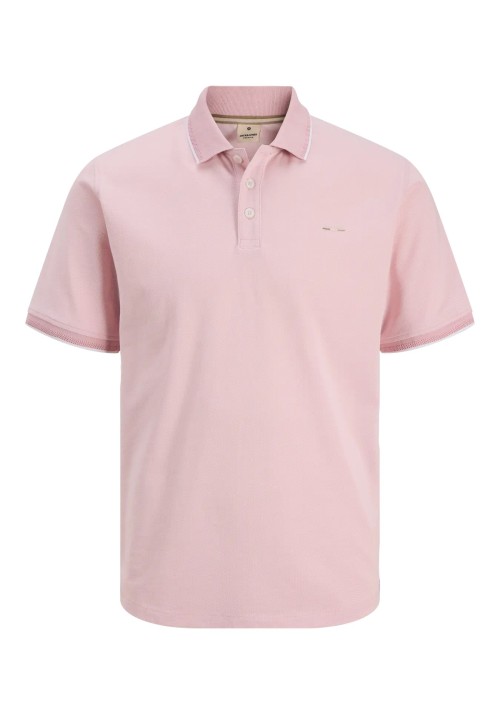 Ανδρική Μπλούζα Polo Jack & Jones JPRblualves SS Polo SN 12274681 Pink Nectar Melange