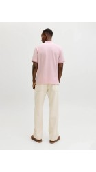 Ανδρική Μπλούζα Polo Jack & Jones JPRblualves SS Polo SN 12274681 Pink Nectar Melange