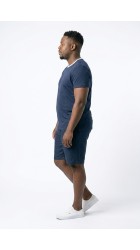 Ανδρική Βερμούδα Λινή FQChiko Linen Chinno Shorts 21900770-194011 Μπλε