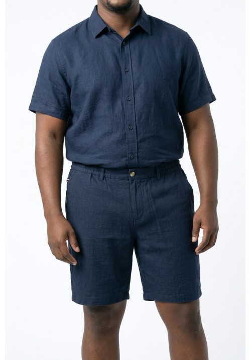 Ανδρική Βερμούδα Λινή FQChiko Linen Chinno Shorts 21900770-194011 Μπλε