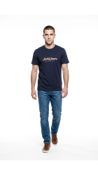 Ανδρικό T-Shirt Jack & Jones Jormontauk Type Front Tee CN 12290887  Sky Captain