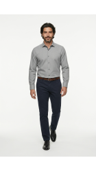 Ανδρικό Πουκάμισο Slim Fit Boston Swift-1 Γκρι