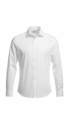 Ανδρικό Πουκάμισο Ελαστικό Slim Fit Boston 9001-00 Λευκό