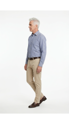 Ανδρικό Πουκάμισο Slim Fit Boston 6309-4 Λευκό