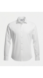 Ανδρικό Πουκάμισο Ελαστικό Slim Fit Boston 9001-00 Λευκό