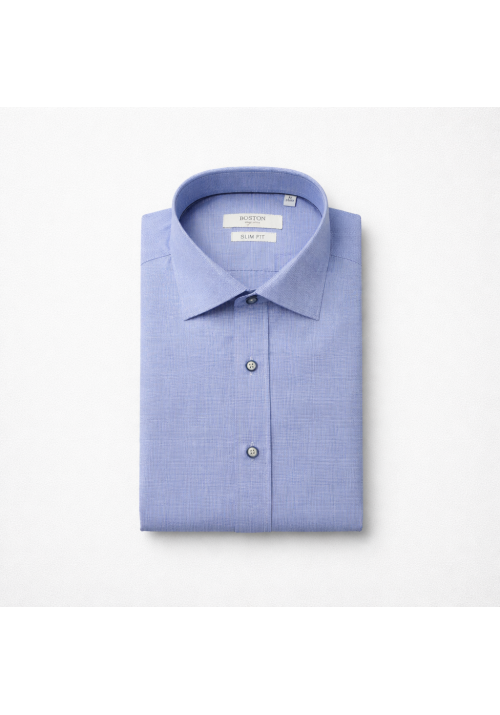 Ανδρικό Πουκάμισο Slim Fit Boston Swift-10 Γαλάζιο