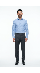 Ανδρικό Πουκάμισο Slim Fit Boston Swift-10 Γαλάζιο