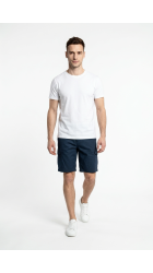 Ανδρική Βερμούδα Λινή FQChiko Linen Cargo Shorts 21900778-194011 Μπλε