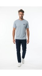 Ανδρικό T-Shirt Jack & Jones Jorwiss tee ss crew neck tg 12303541 cashmere blue