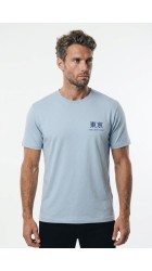 Ανδρικό T-Shirt Jack & Jones Jorwiss tee ss crew neck tg 12303541 cashmere blue