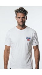 Ανδρικό T-Shirt Jack & Jones Jorwiss tee ss crew neck tg 12303541 Λευκό