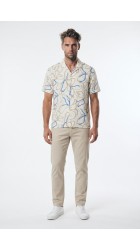 Ανδρικό Πουκάμισο Jack & Jones JPRBladrew Print Resort Shirt S/S LN 12279789 Marina Ανδρικό Πουκάμισο Jack & Jones JPRBladrew Print Resort Shirt S/S LN 12279789 Marina