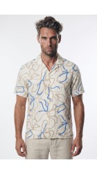 Ανδρικό Πουκάμισο Jack & Jones JPRBladrew Print Resort Shirt S/S LN 12279789 Marina Ανδρικό Πουκάμισο Jack & Jones JPRBladrew Print Resort Shirt S/S LN 12279789 Marina