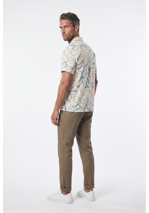 Ανδρικό Πουκάμισο Jack & Jones JPRBladrew Print Resort Shirt S/S LN 12279789 Marina Ανδρικό Πουκάμισο Jack & Jones JPRBladrew Print Resort Shirt S/S LN 12279789 Marina