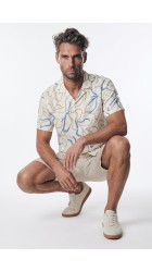 Ανδρικό Πουκάμισο Jack & Jones JPRBladrew Print Resort Shirt S/S LN 12279789 Marina Ανδρικό Πουκάμισο Jack & Jones JPRBladrew Print Resort Shirt S/S LN 12279789 Marina