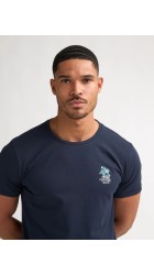 Ανδρικό T-Shirt Petrol M-1060-TSR622-5178 Navy Blue