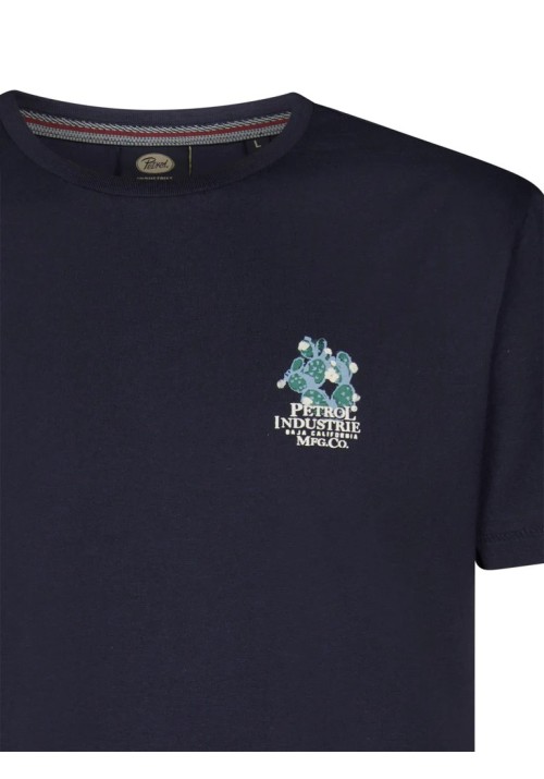 Ανδρικό T-Shirt Petrol M-1060-TSR622-5178 Navy Blue