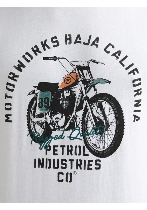 Ανδρικό T-Shirt Petrol M-1060-TSR707-0000 Λευκό