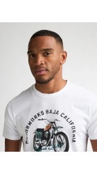 Ανδρικό T-Shirt Petrol M-1060-TSR707-0000 Λευκό