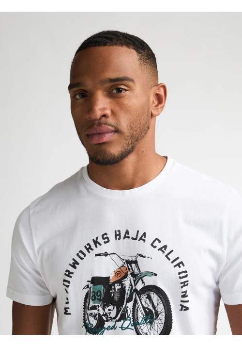 Ανδρικό T-Shirt Petrol M-1060-TSR707-0000 Λευκό