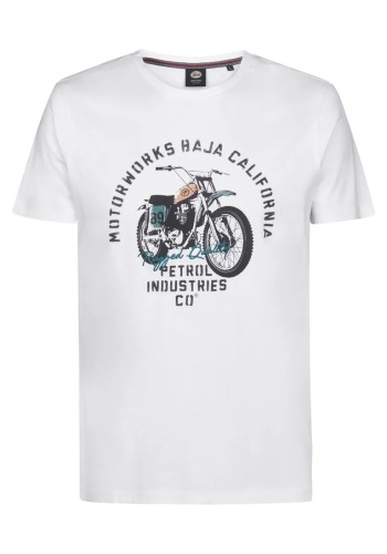 Ανδρικό T-Shirt Petrol M-1060-TSR707-0000 Λευκό