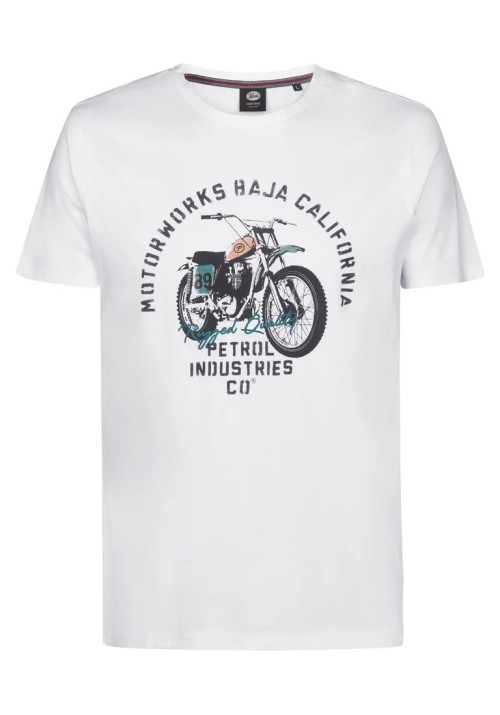 Ανδρικό T-Shirt Petrol M-1060-TSR707-0000 Λευκό