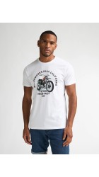 Ανδρικό T-Shirt Petrol M-1060-TSR707-0000 Λευκό