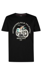 Ανδρικό T-Shirt Petrol M-1060-TSR707.9999 Μαύρο