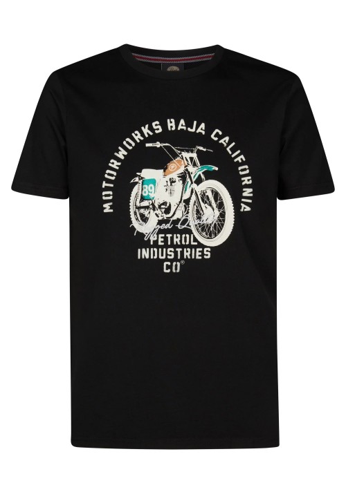Ανδρικό T-Shirt Petrol M-1060-TSR707.9999 Μαύρο