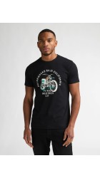 Ανδρικό T-Shirt Petrol M-1060-TSR707.9999 Μαύρο