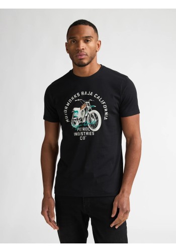 Ανδρικό T-Shirt Petrol M-1060-TSR707.9999 Μαύρο Ανδρικό T-Shirt Petrol M-1060-TSR707.9999 Μαύρο