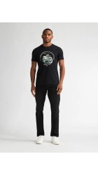 Ανδρικό T-Shirt Petrol M-1060-TSR707.9999 Μαύρο