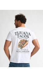 Ανδρικό T-Shirt Petrol M-2060-TSR647-000 Λευκό