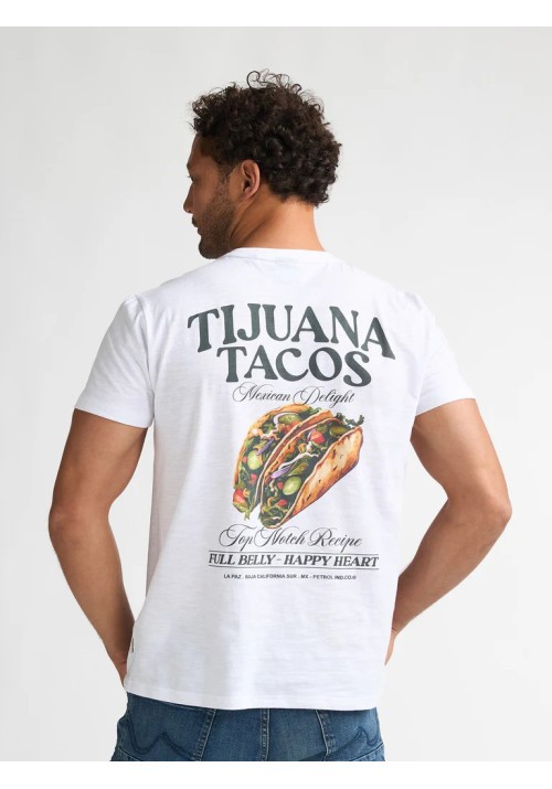 Ανδρικό T-Shirt Petrol M-2060-TSR647-000 Λευκό