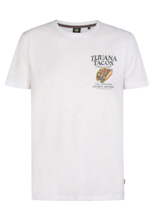 Ανδρικό T-Shirt Petrol M-2060-TSR647-000 Λευκό