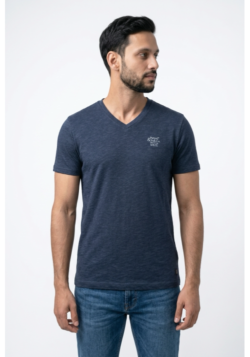 Ανδρικό T-Shirt Petrol M-1060-TSV638-5178 Navy Blue