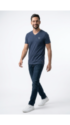 Ανδρικό T-Shirt Petrol M-1060-TSV638-5178 Navy Blue