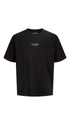 Ανδρικό T-Shirt Jack & Jones JJART PRINT TEE SS CREW NECK 12288095 Μαύρο